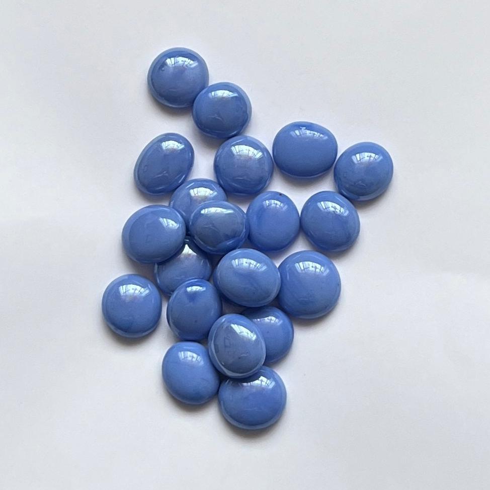 Gemas de vidrio azul de 4 oz