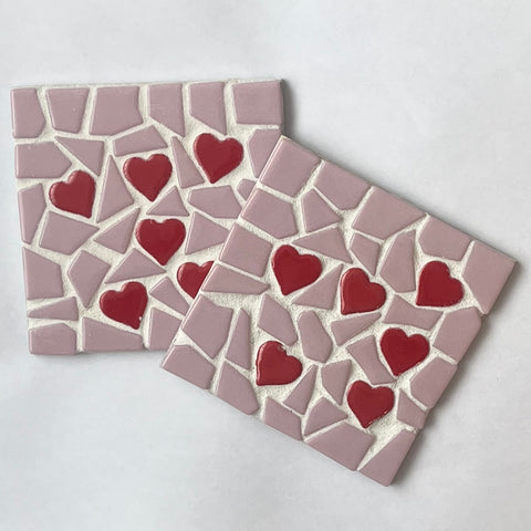 Rosy Hearts Mosaic Kit